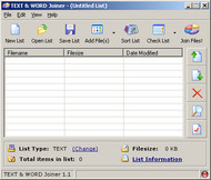 TEXT and WORD Joiner screenshot